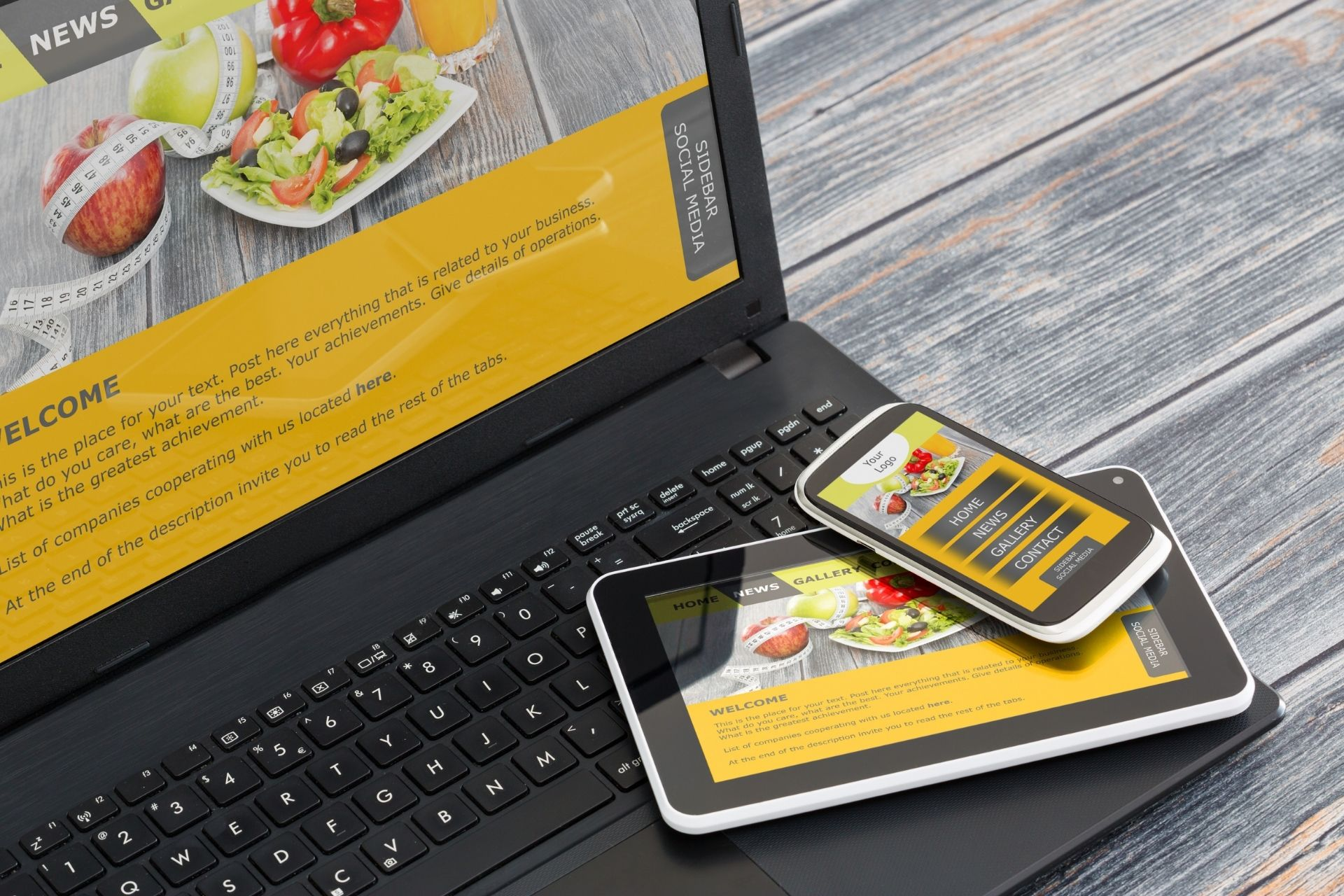 Responsive Web Design: Image from Canva